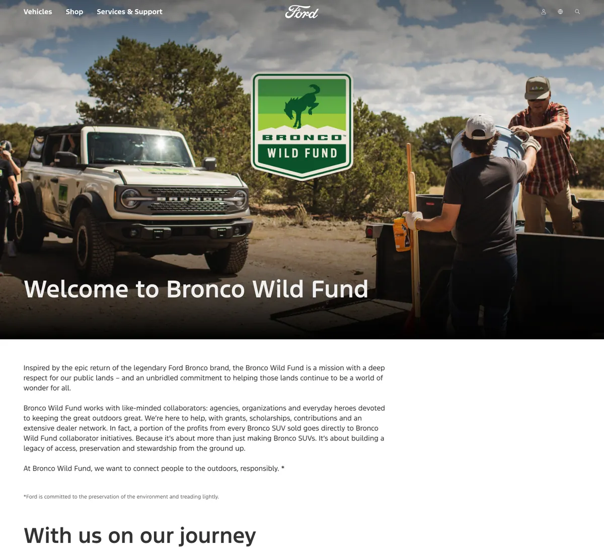 Ford page design