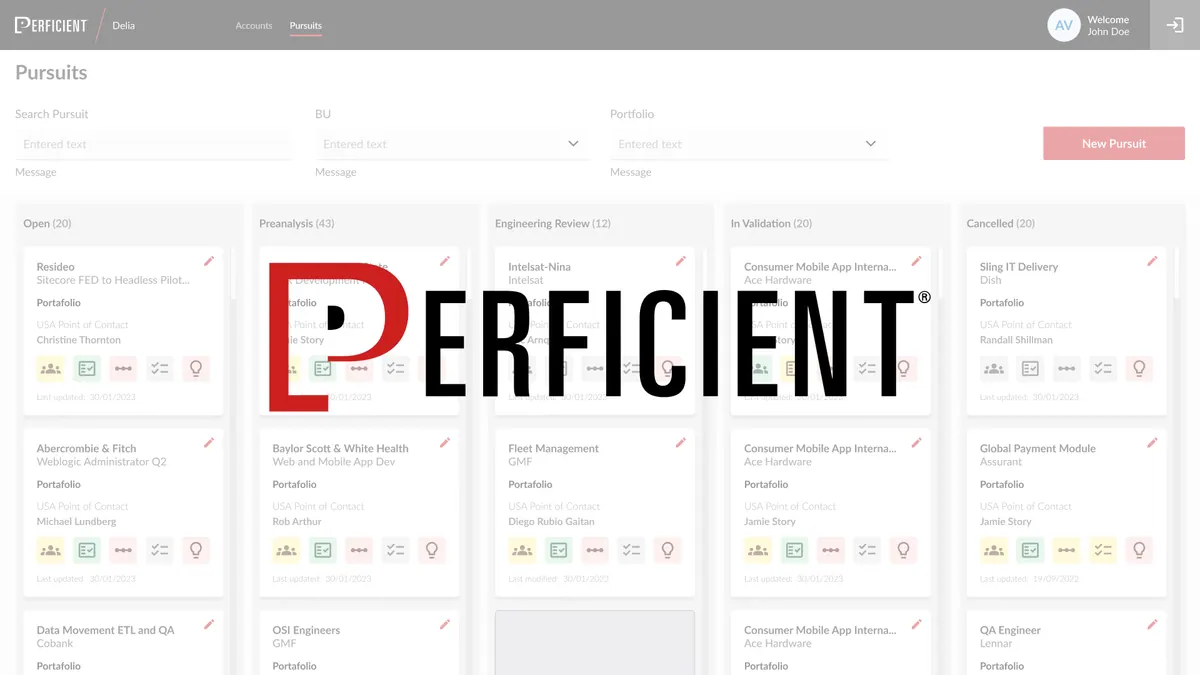 Perficient project management tool
